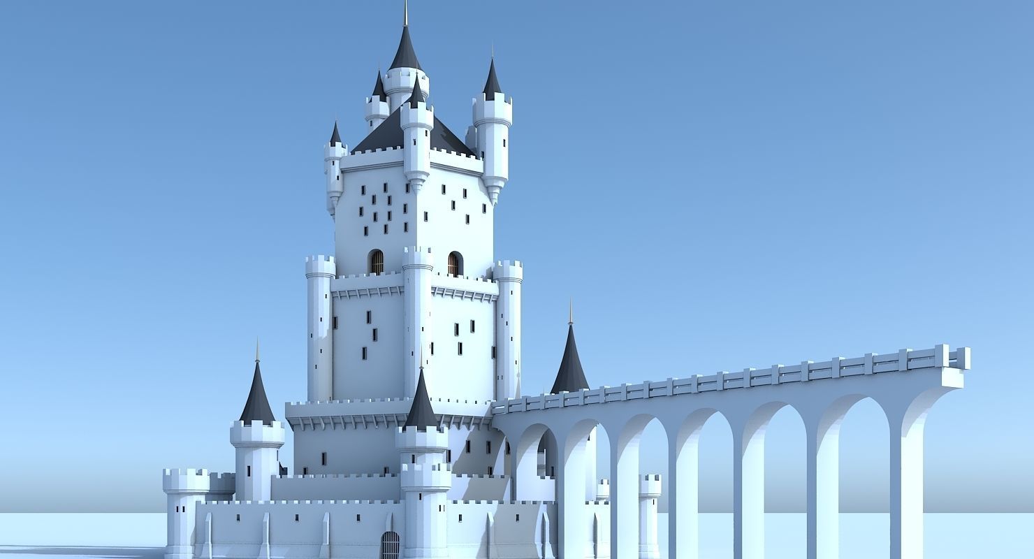 Fantasy Castle 006 3D model_1