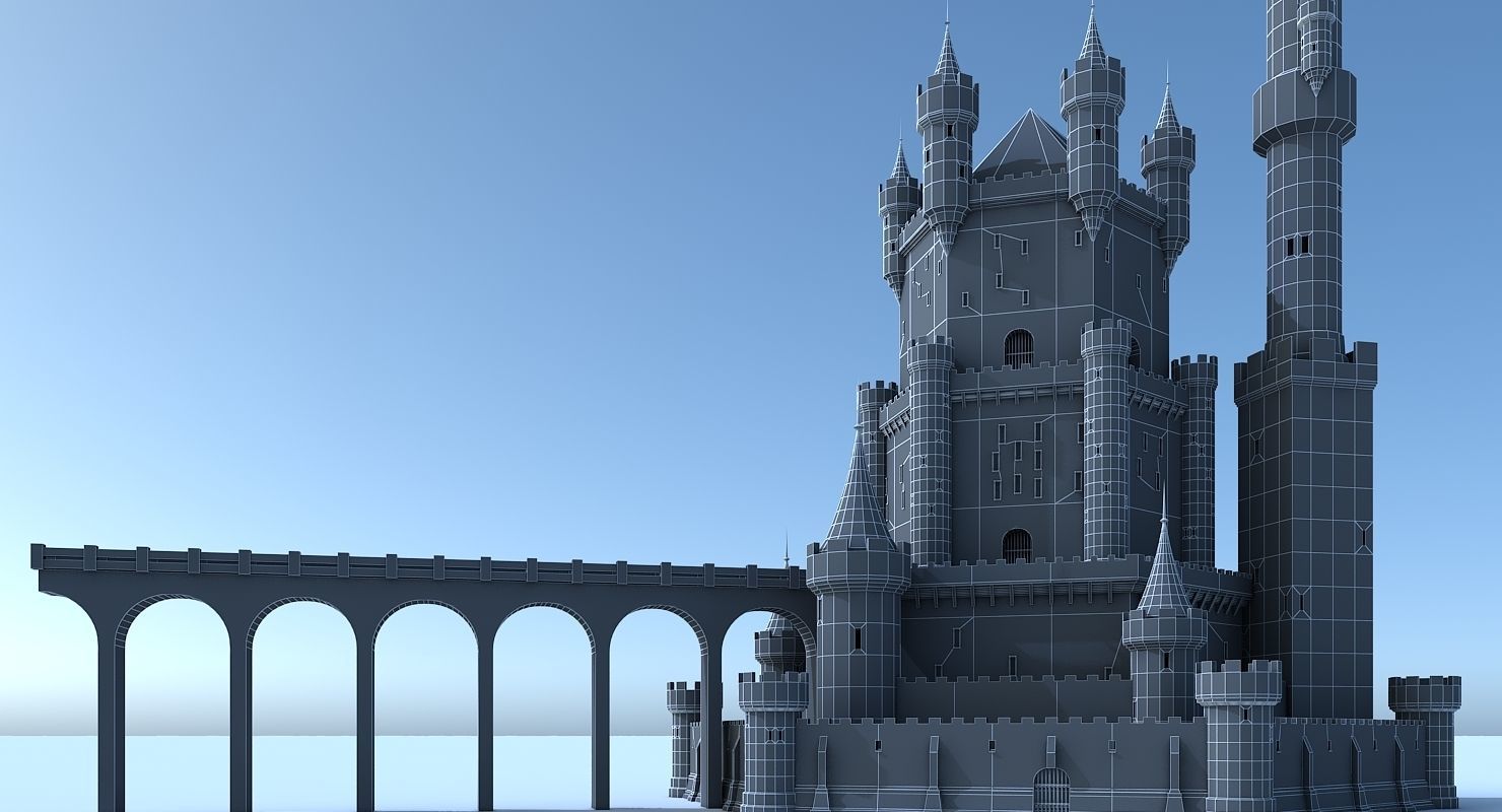 Fantasy Castle 006 3D model_7