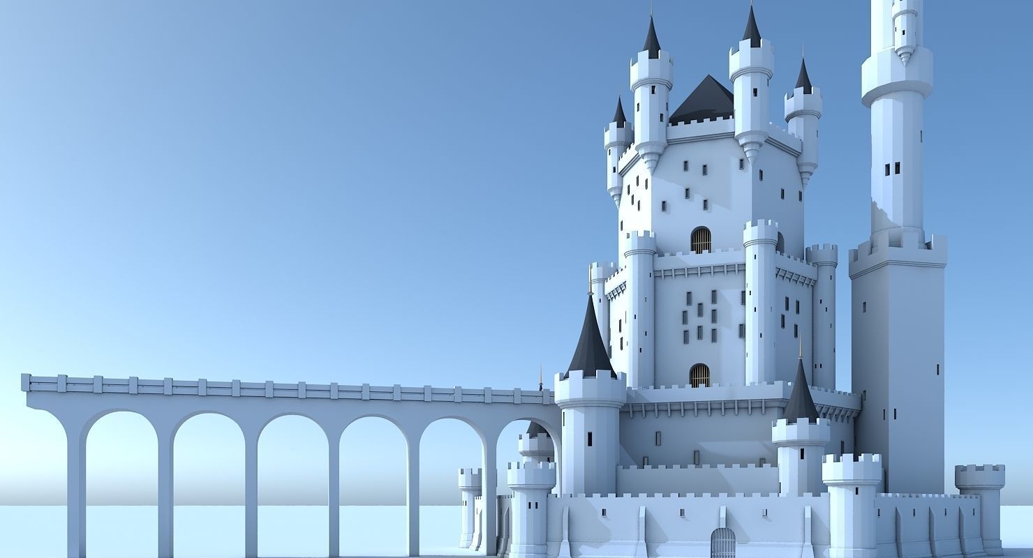 Fantasy Castle 006 3D model_3