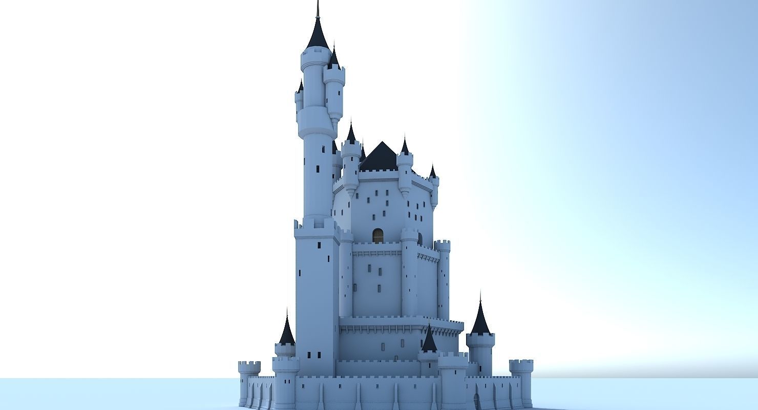 Fantasy Castle 006 3D model_2