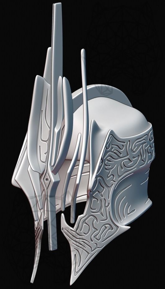 Ringwraith of Forod Helmet 3D print model_1