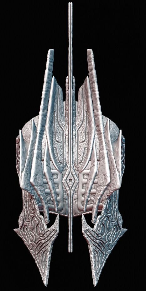 Ringwraith of Forod Helmet 3D print model_2