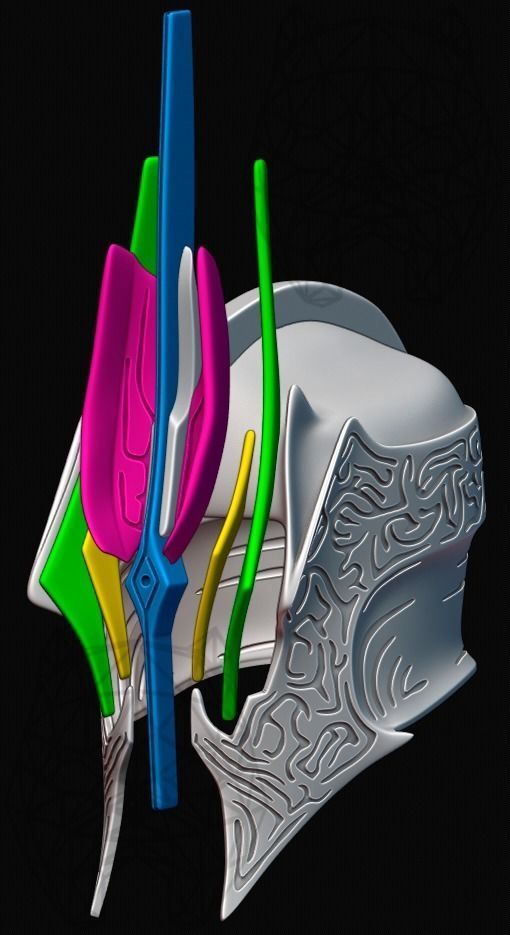 Ringwraith of Forod Helmet 3D print model_10