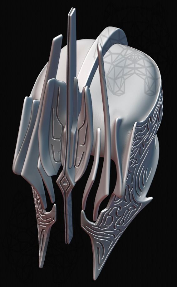 Ringwraith of Forod Helmet 3D print model_9