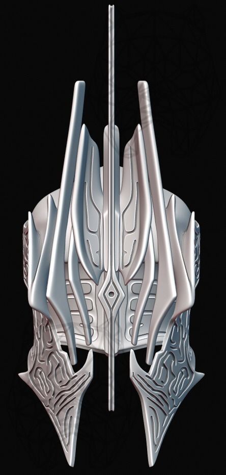 Ringwraith of Forod Helmet 3D print model_3