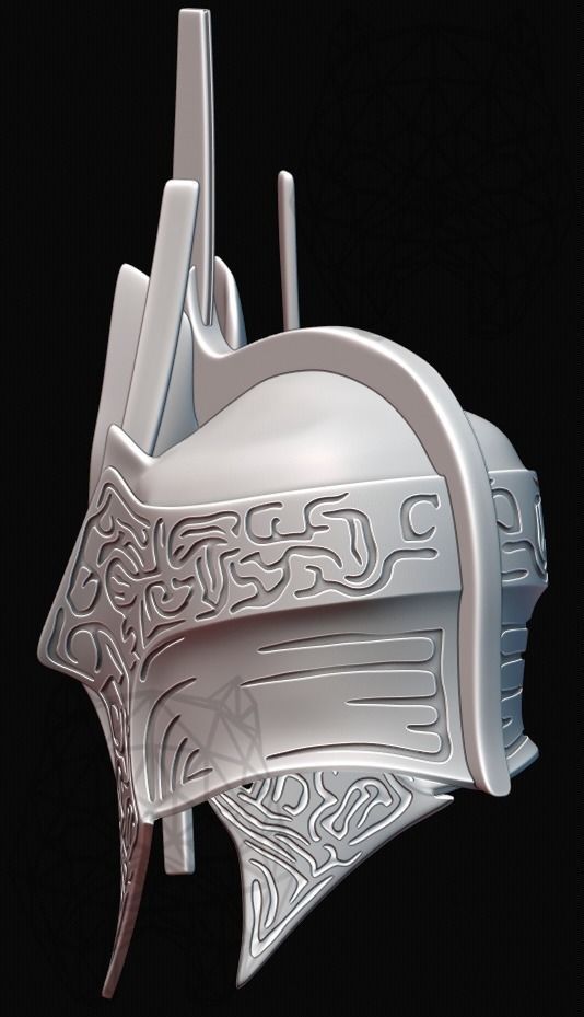 Ringwraith of Forod Helmet 3D print model_7