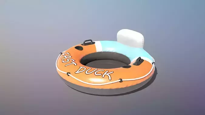 Inflatable Water Wheel  Low-poly 3D model