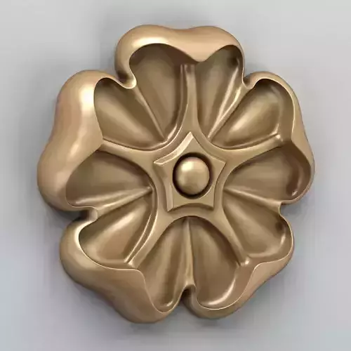 Round rosette 011 Free 3D model
