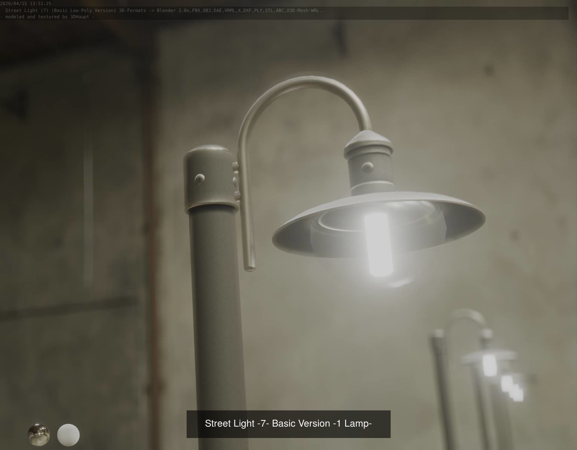 Street Light -7- Basic Version 3D Model Collection_1