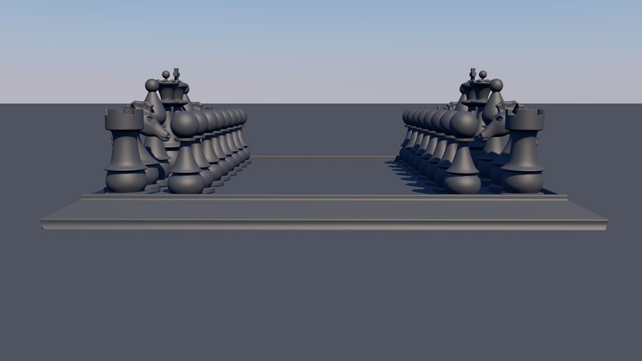 Chess Board Game Set 3D print model_20