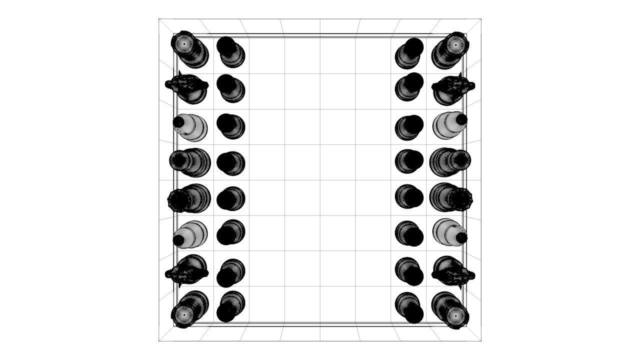 Chess Board Game Set 3D print model_29