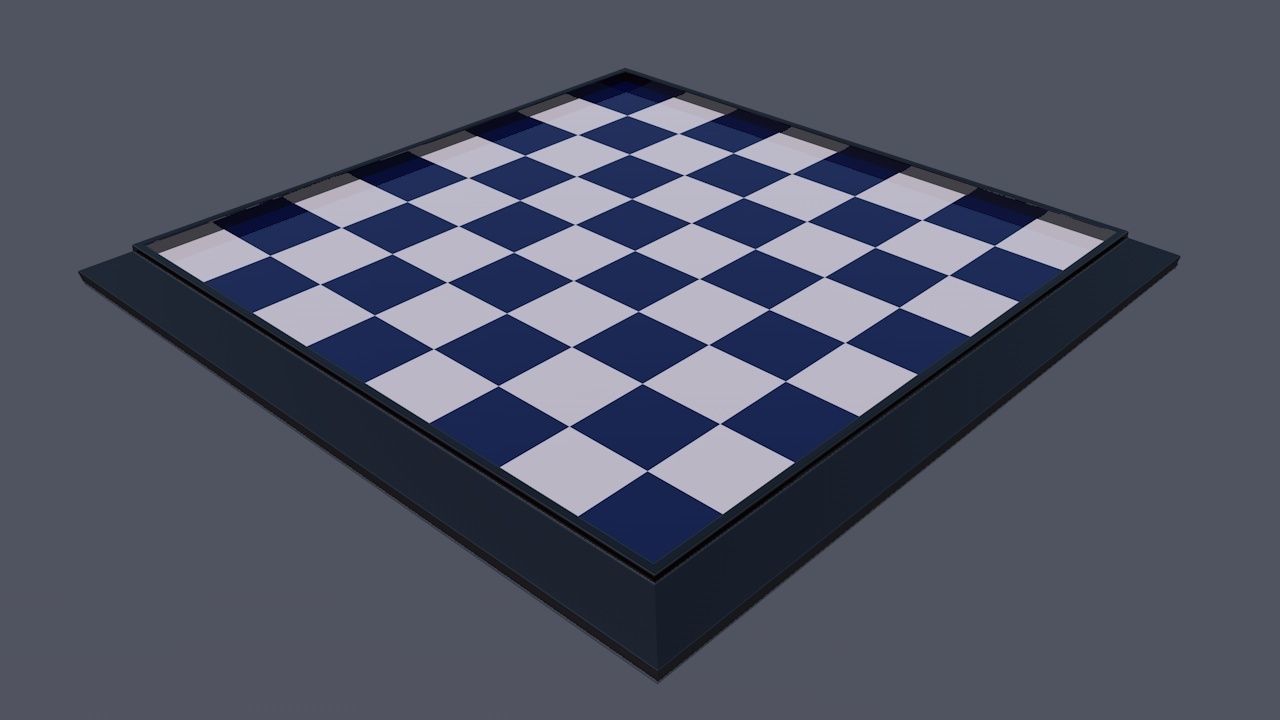 Chess Board Game Set 3D print model_39