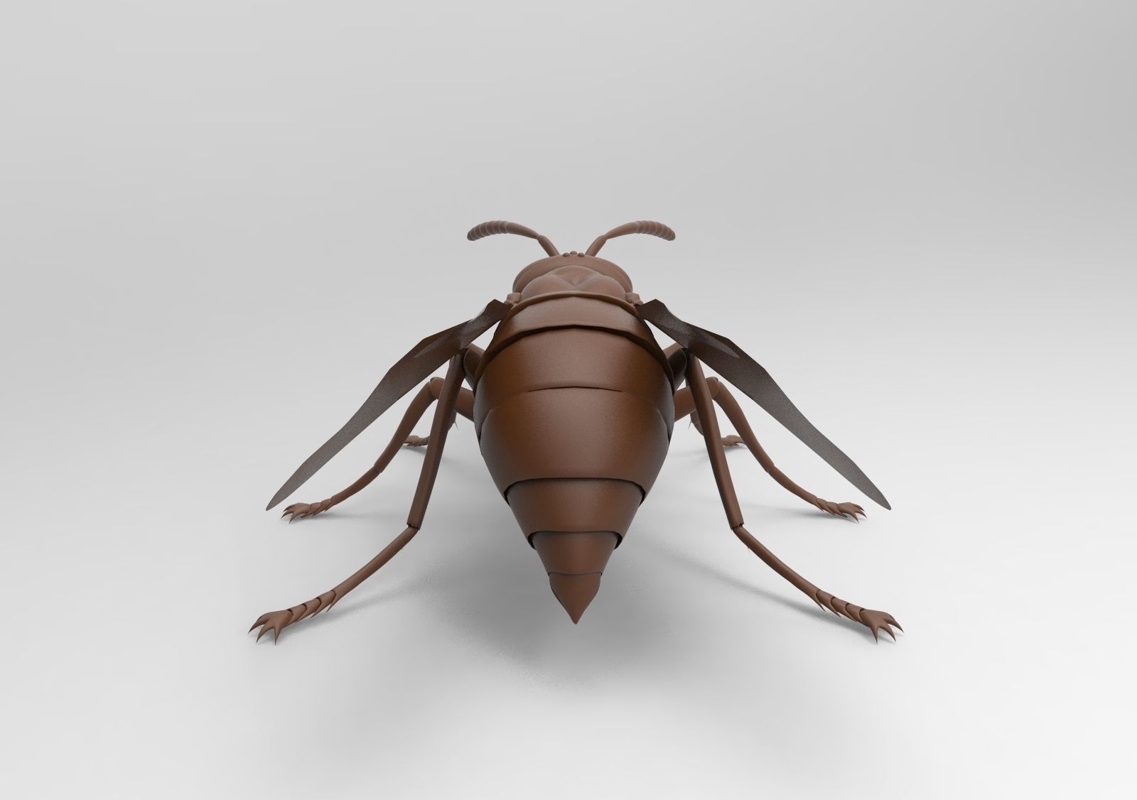 Bee model wasp 3D print model_5