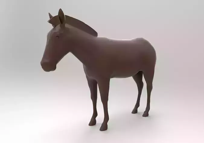 Zebra donkey 3D print model