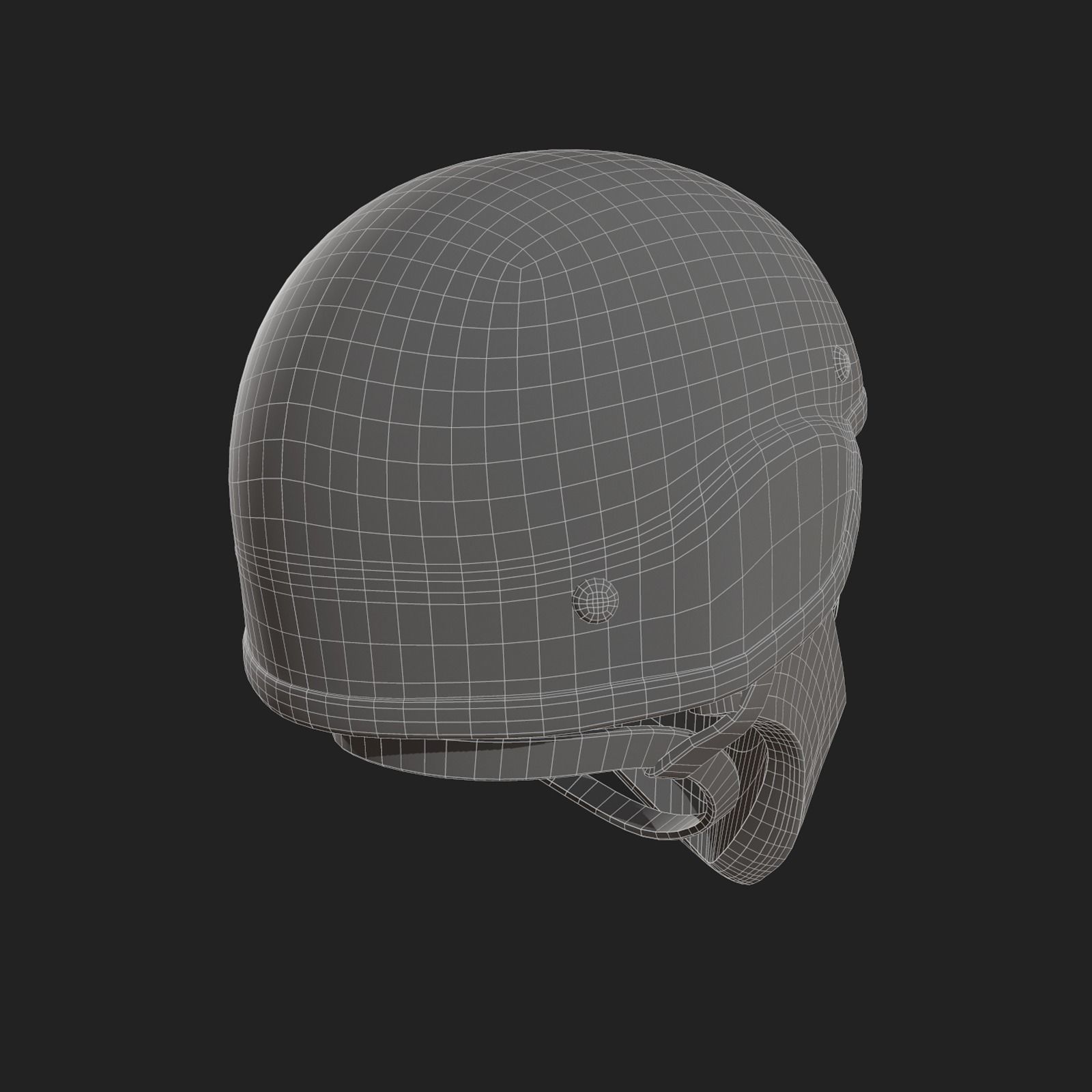 Helmet scifi military combat 3d futuristic technology  Low-poly 3D model_9