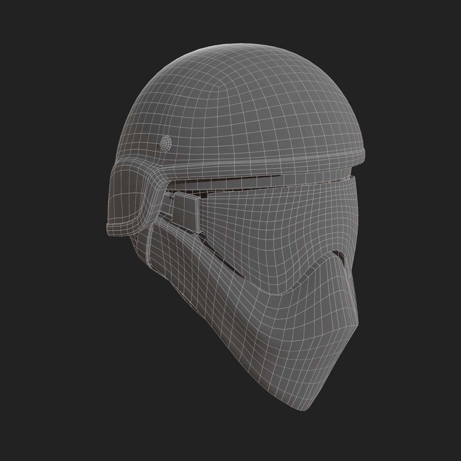 Helmet scifi military combat 3d futuristic technology  Low-poly 3D model_10