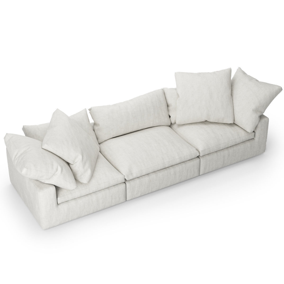 Restoration Hardware Cloud Modular Fabric Sofa 3D model_1