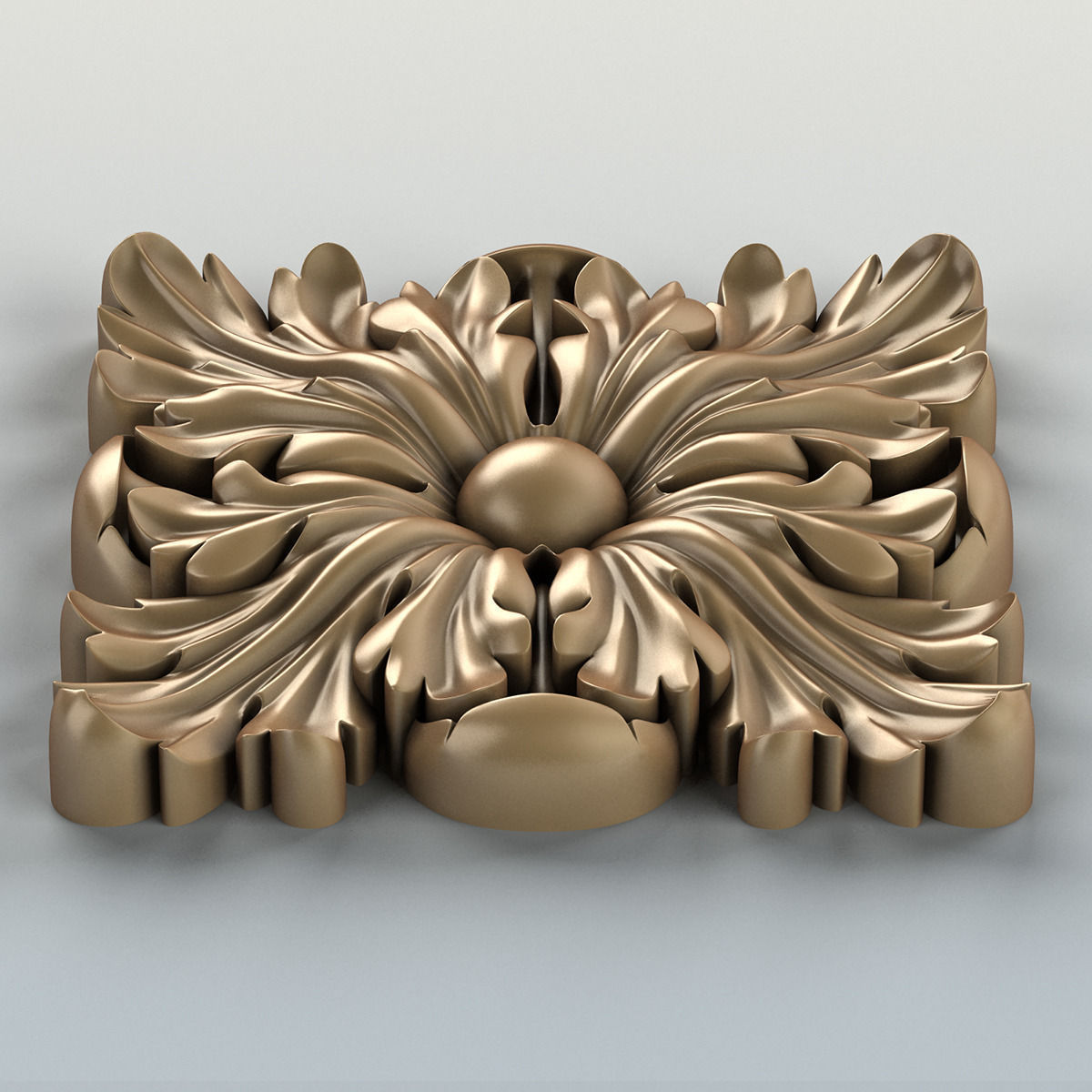 Square rosette 010 3D model_3