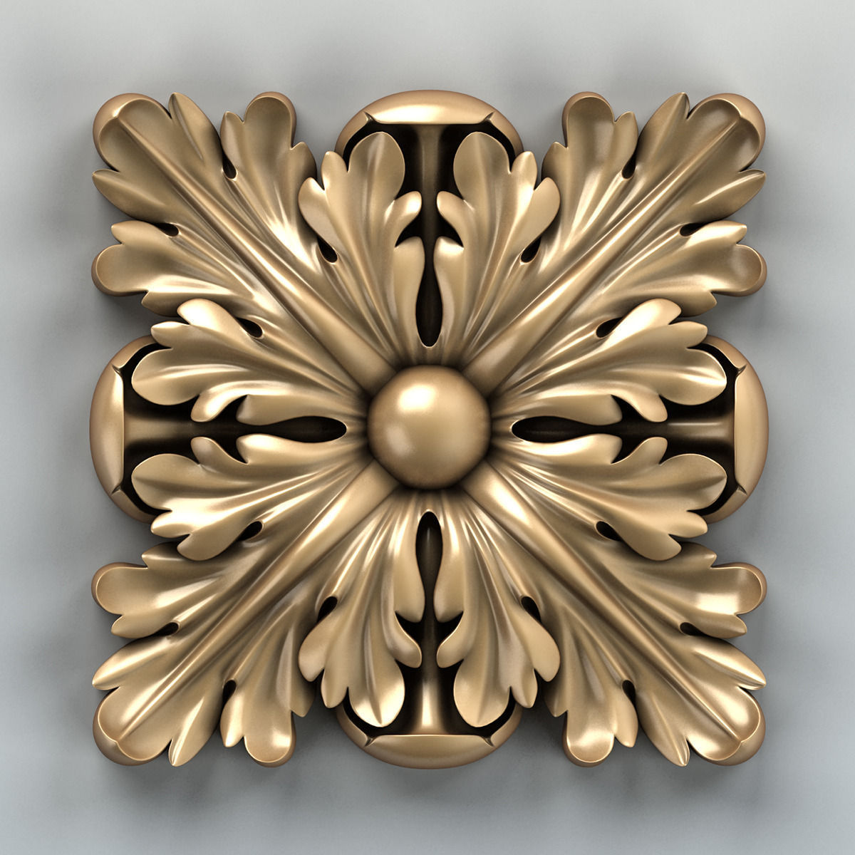 Square rosette 010 3D model_1
