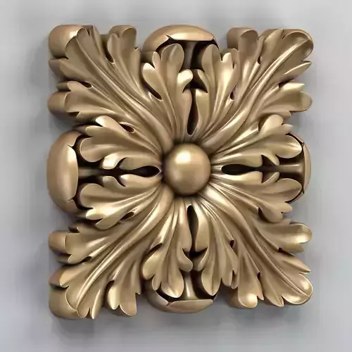 Square rosette 010 3D model