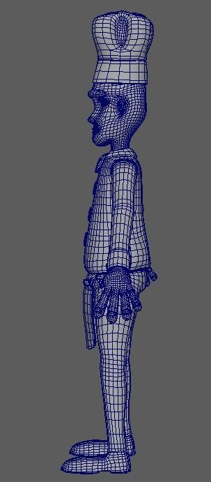 Baker Chef  Rigged 3D model_15