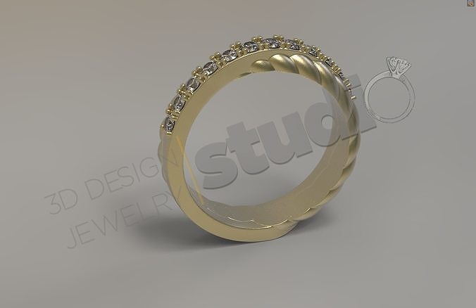 Luxury special art ring design 3d model 3D print model