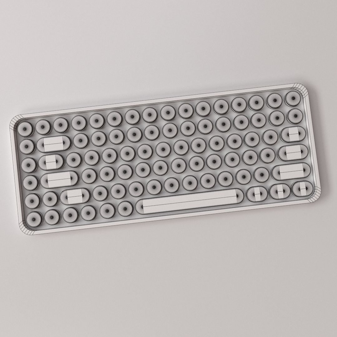 Keyboard v2 3D model_4