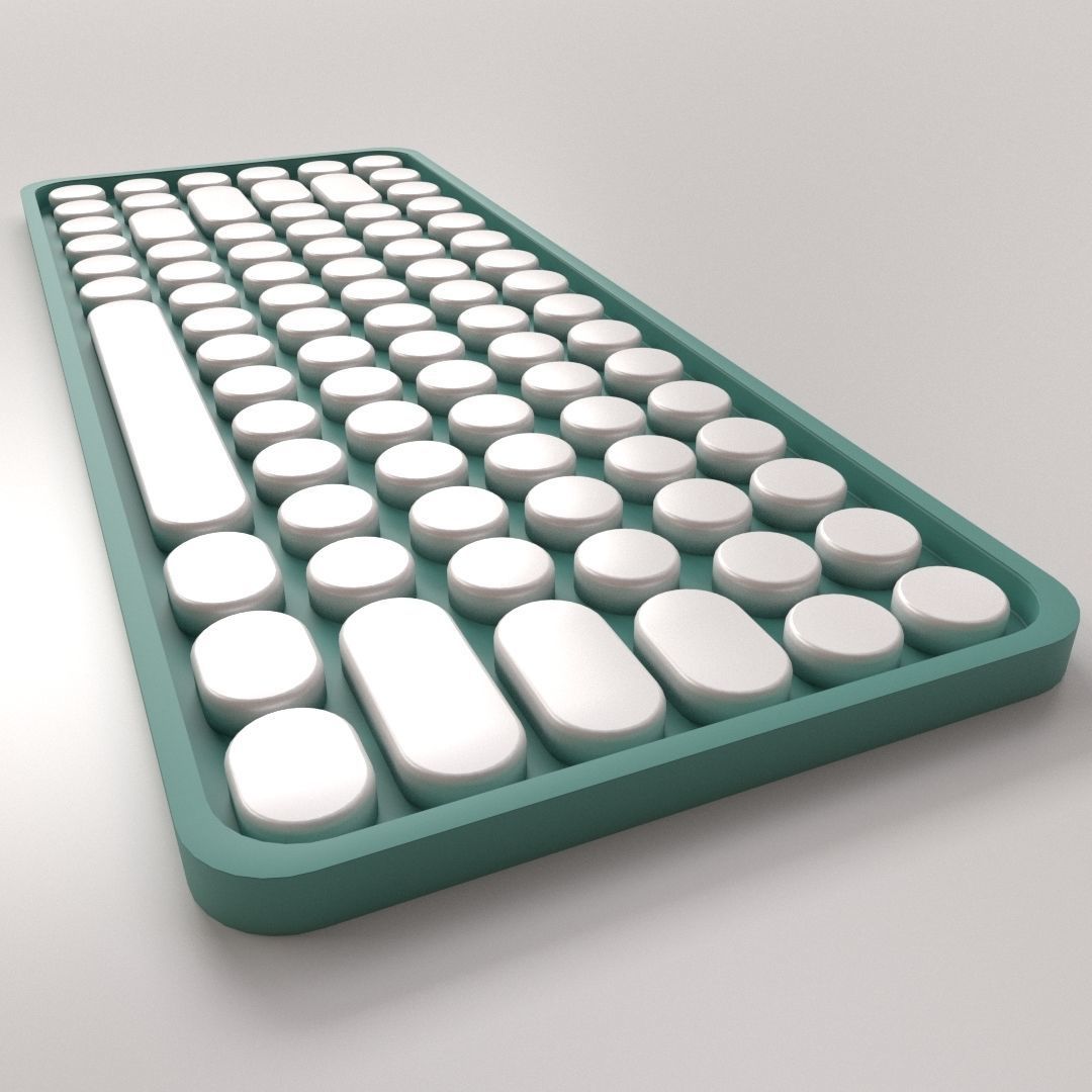 Keyboard v2 3D model_2