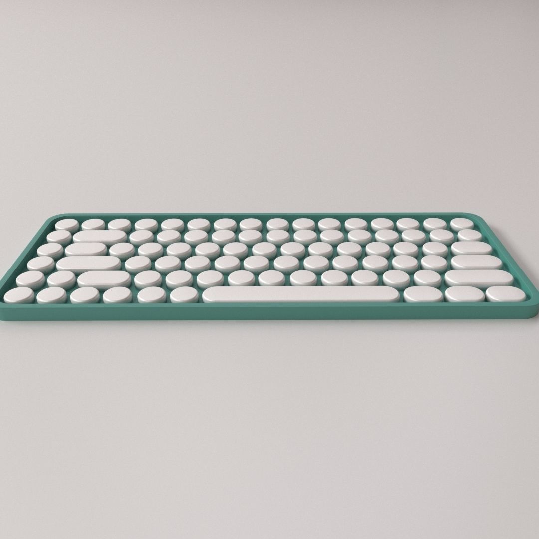 Keyboard v2 3D model_1