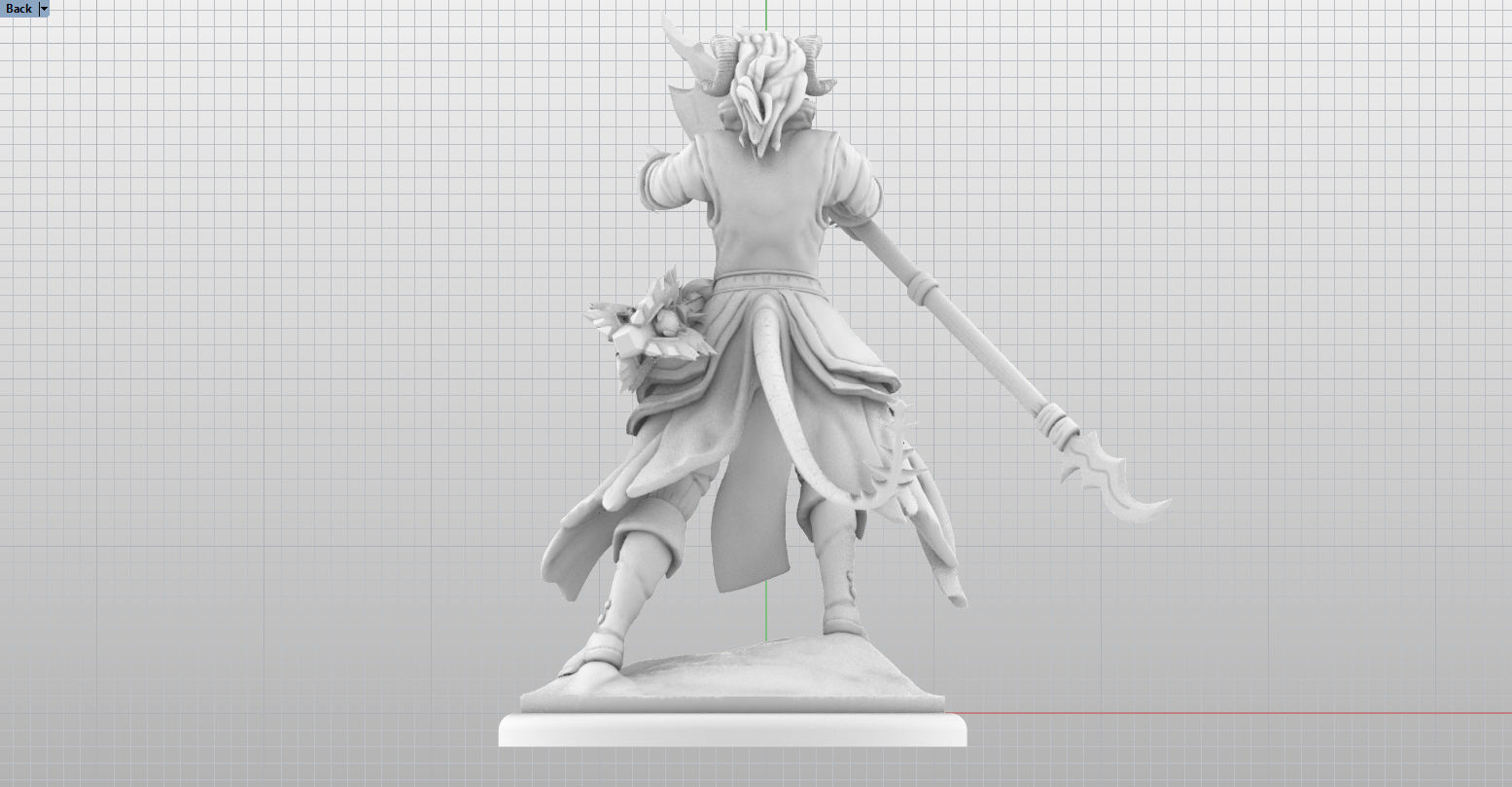 Tiefling Caster - Male 3D print model_8