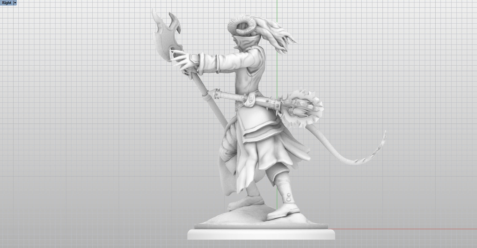 Tiefling Caster - Male 3D print model_9