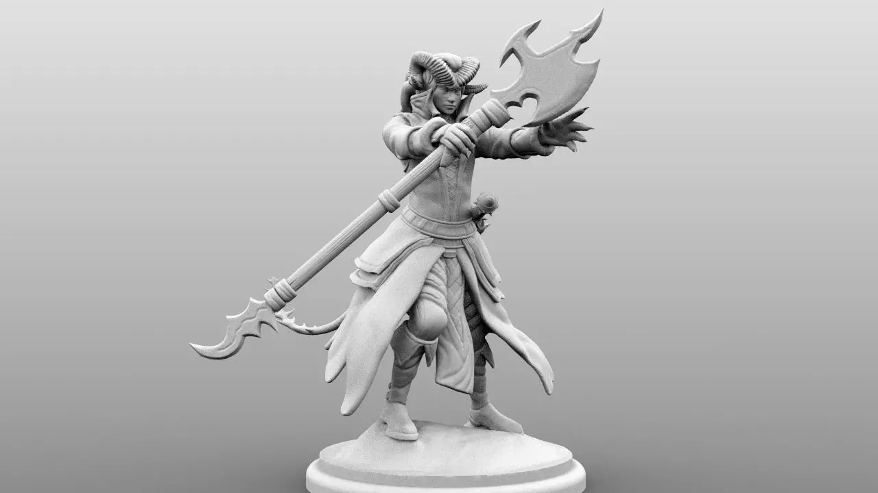 Tiefling Caster - Male 3D print model_0