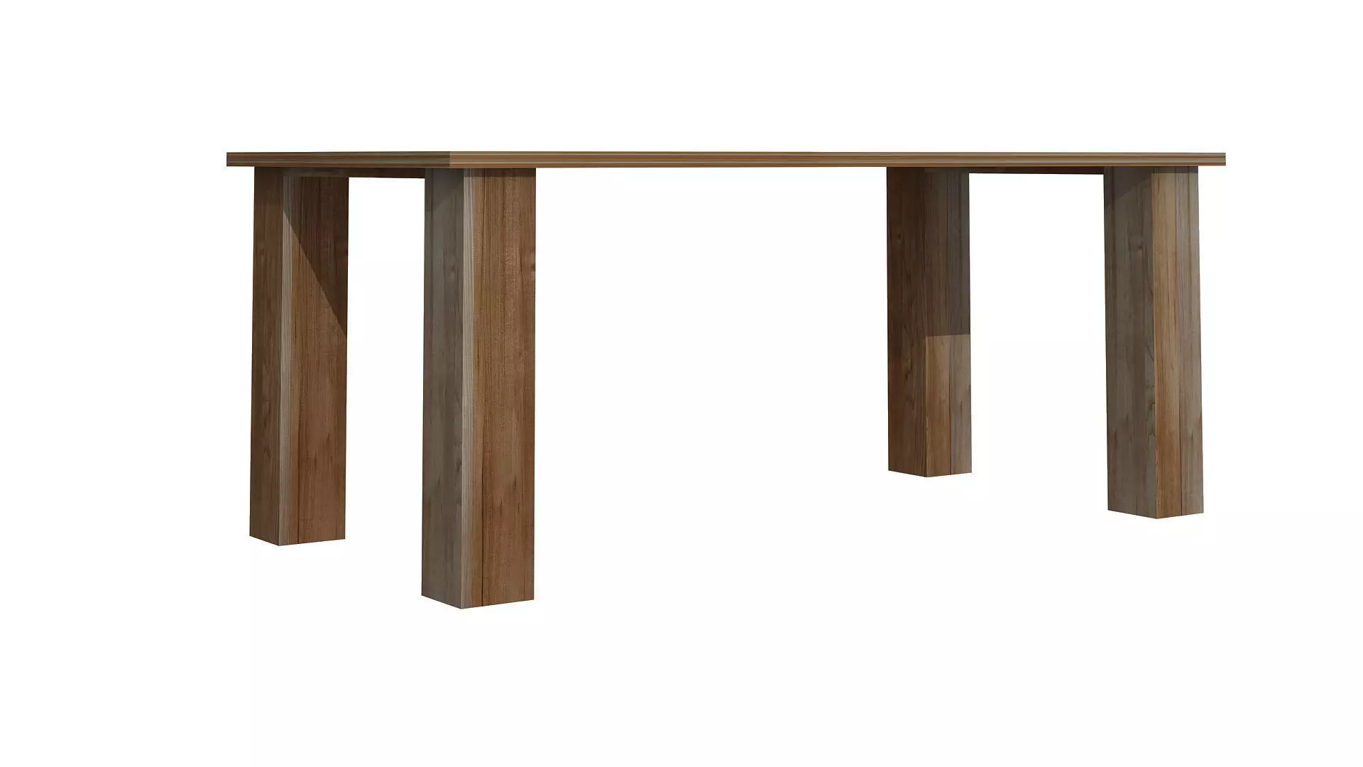 Wooden Table 3D model_0