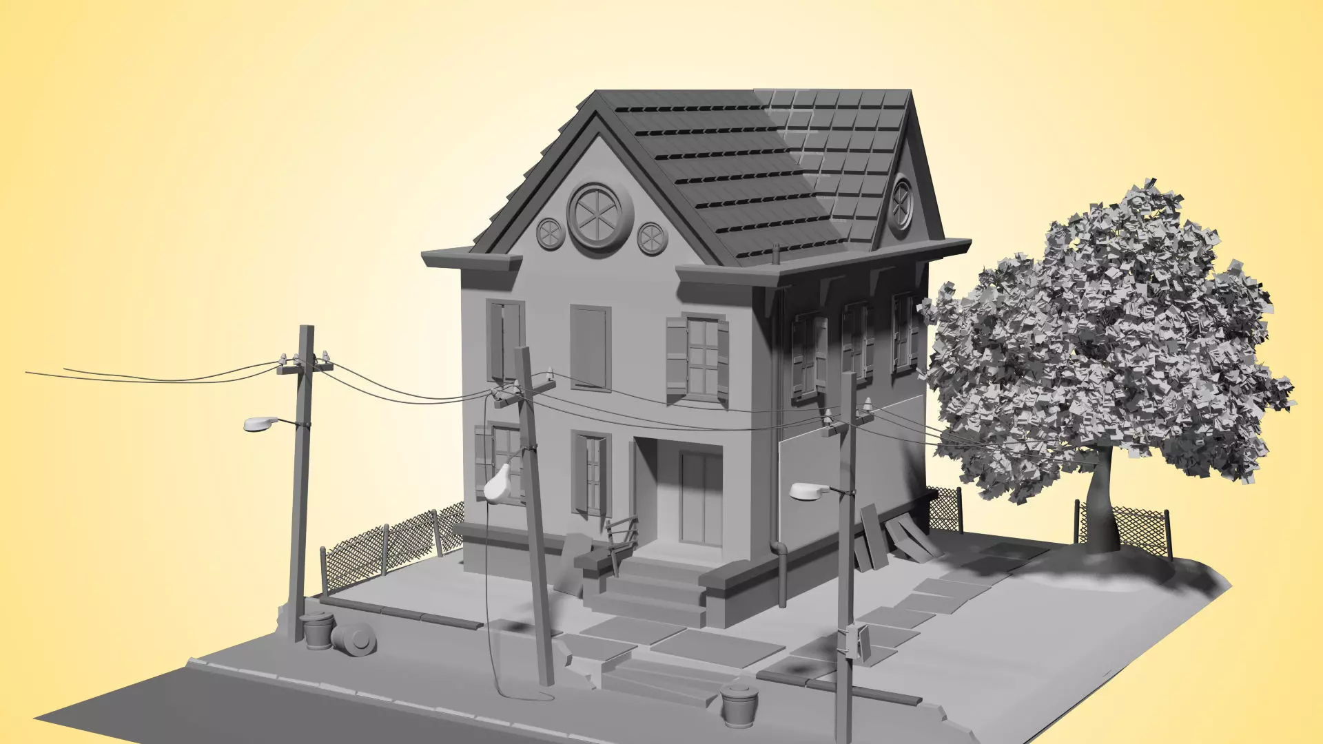 Doherty House 3D model | CGTrader