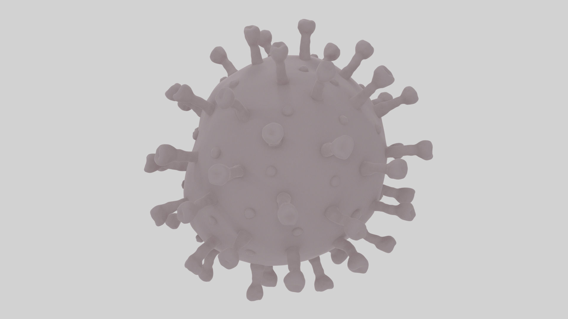 Realistic Corona Virus - Animated - Rigged - PBR Textures Low-poly 3D model_19