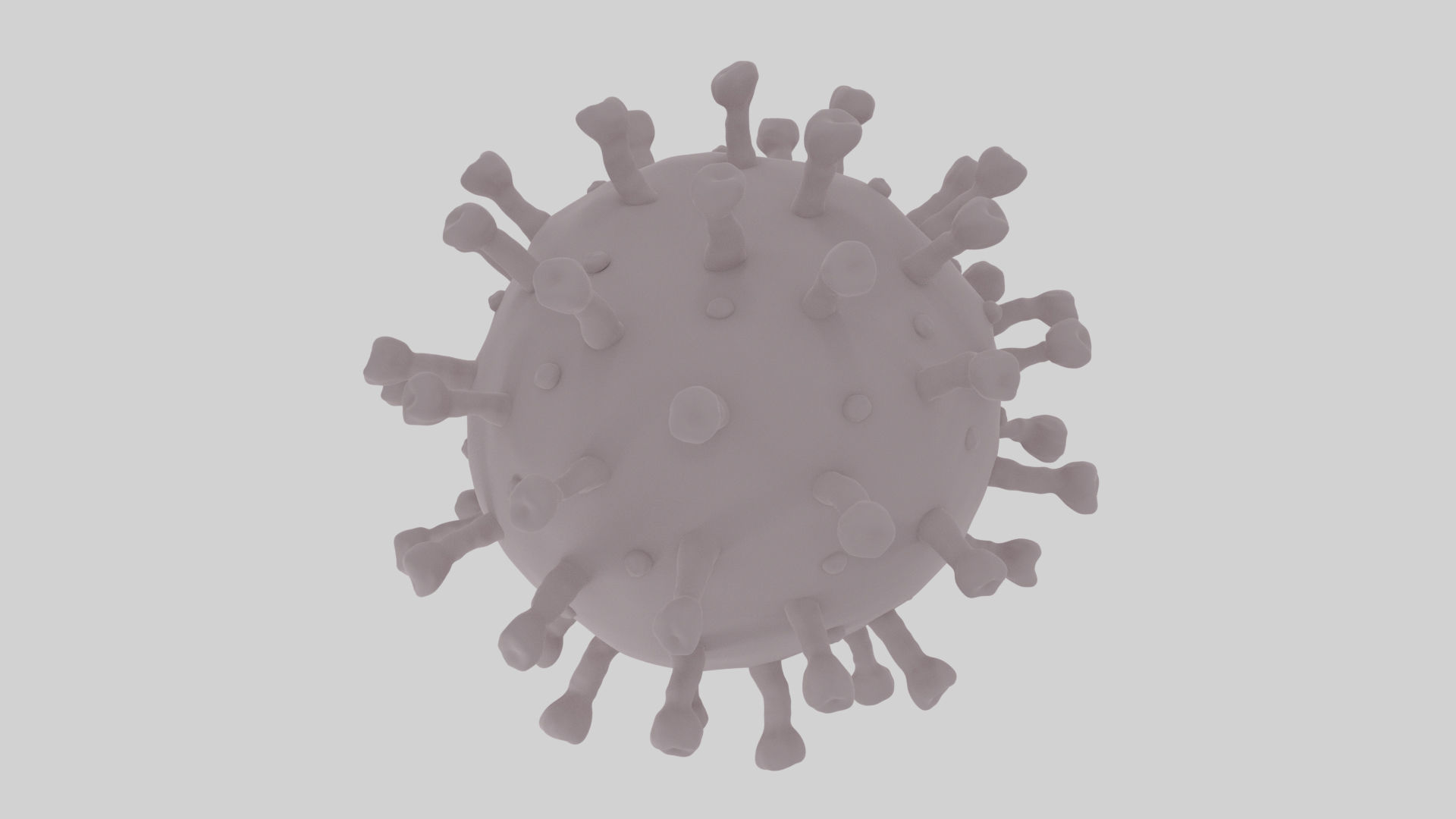 Realistic Corona Virus - Animated - Rigged - PBR Textures Low-poly 3D model_21