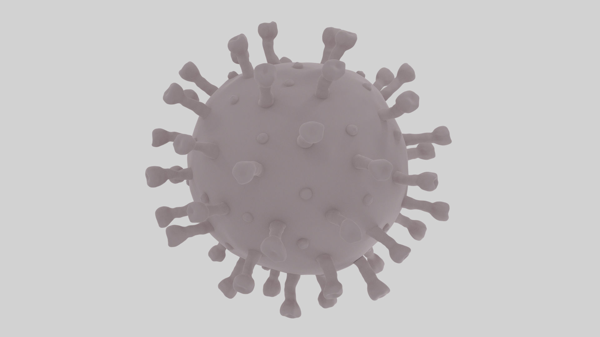 Realistic Corona Virus - Animated - Rigged - PBR Textures Low-poly 3D model_15