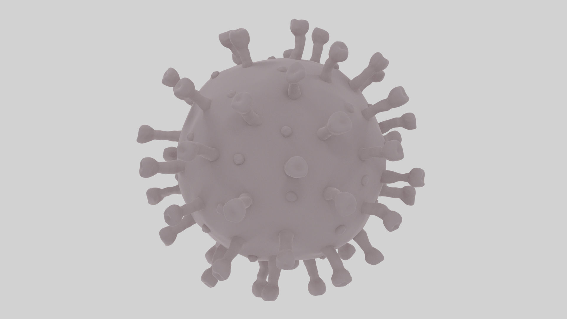 Realistic Corona Virus - Animated - Rigged - PBR Textures Low-poly 3D model_12