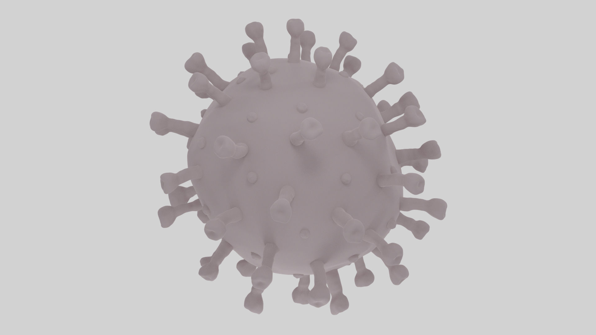 Realistic Corona Virus - Animated - Rigged - PBR Textures Low-poly 3D model_22