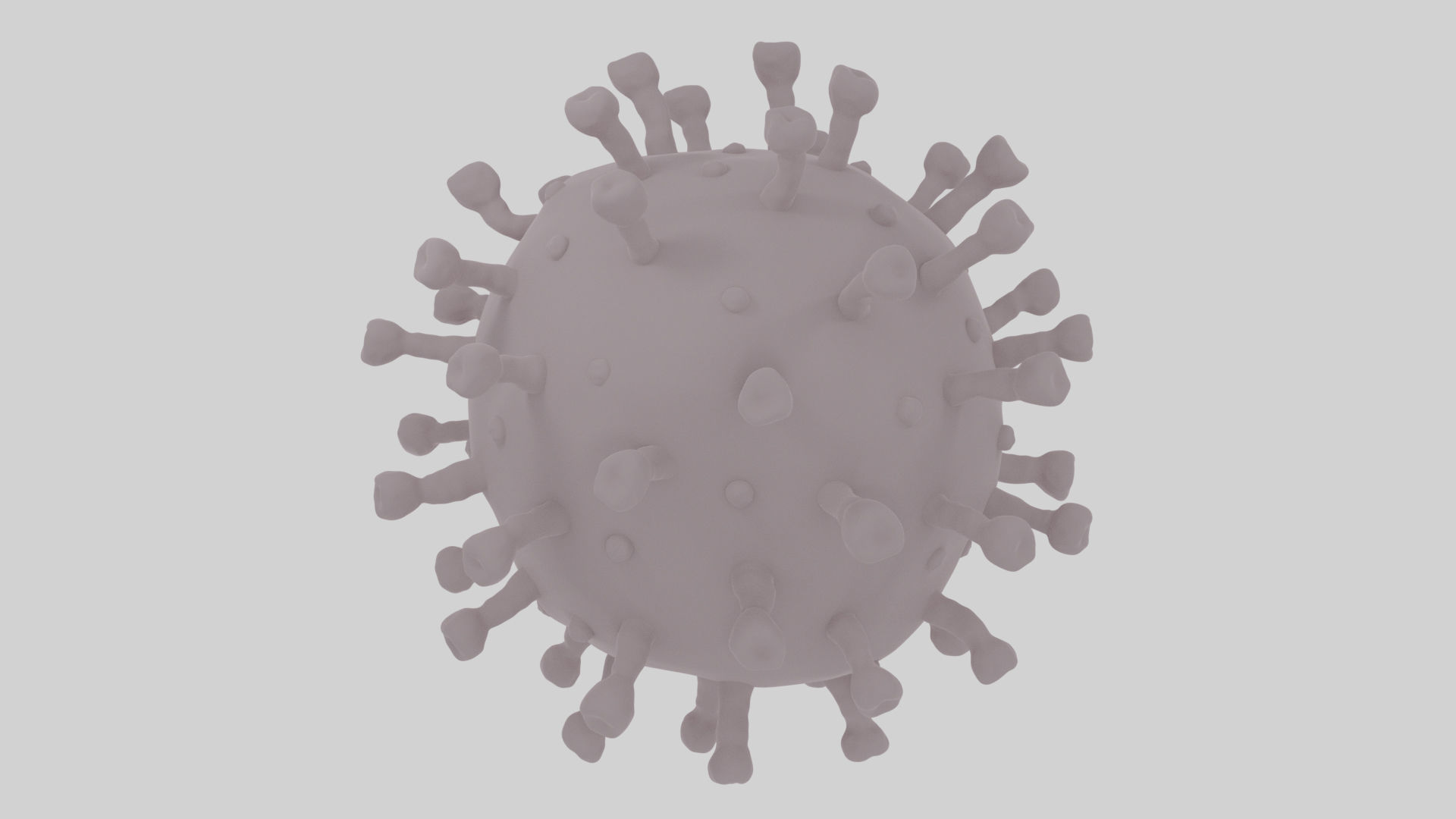 Realistic Corona Virus - Animated - Rigged - PBR Textures Low-poly 3D model_18
