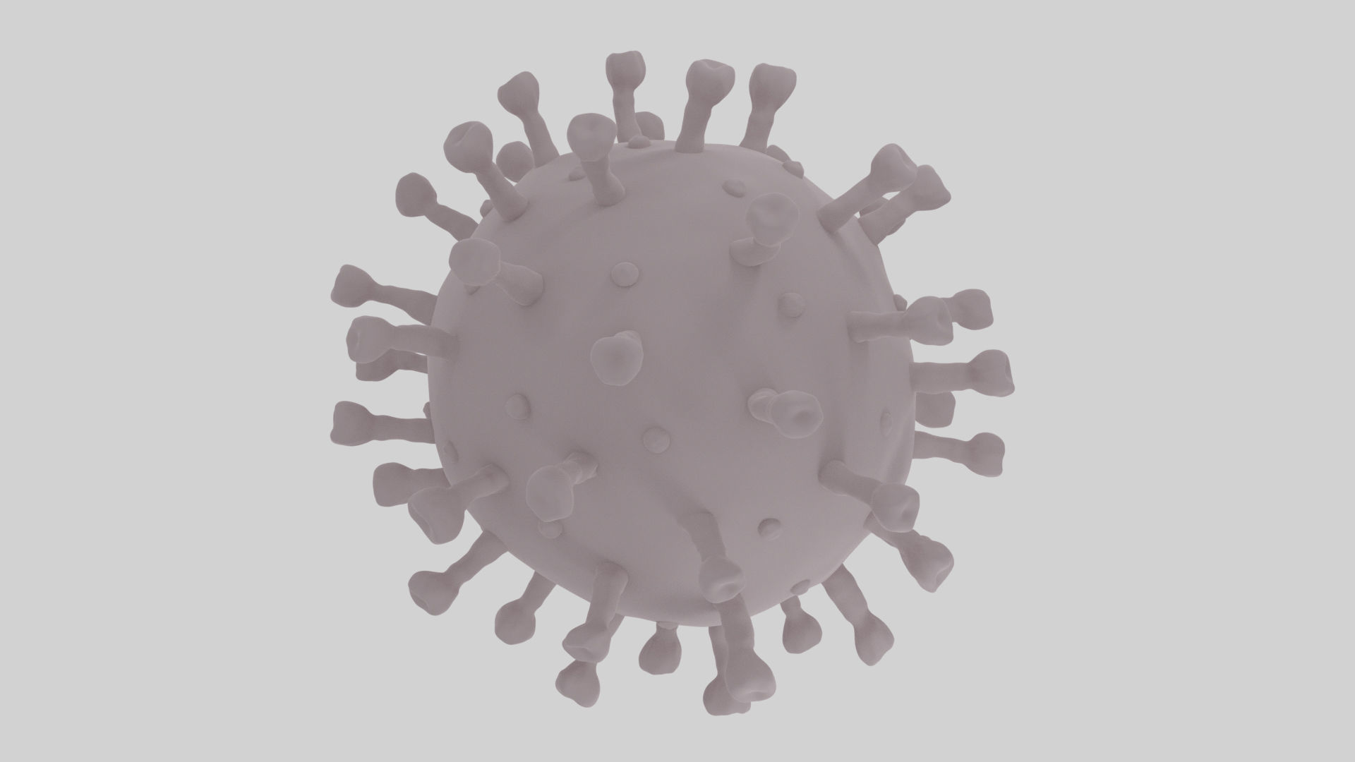 Realistic Corona Virus - Animated - Rigged - PBR Textures Low-poly 3D model_16