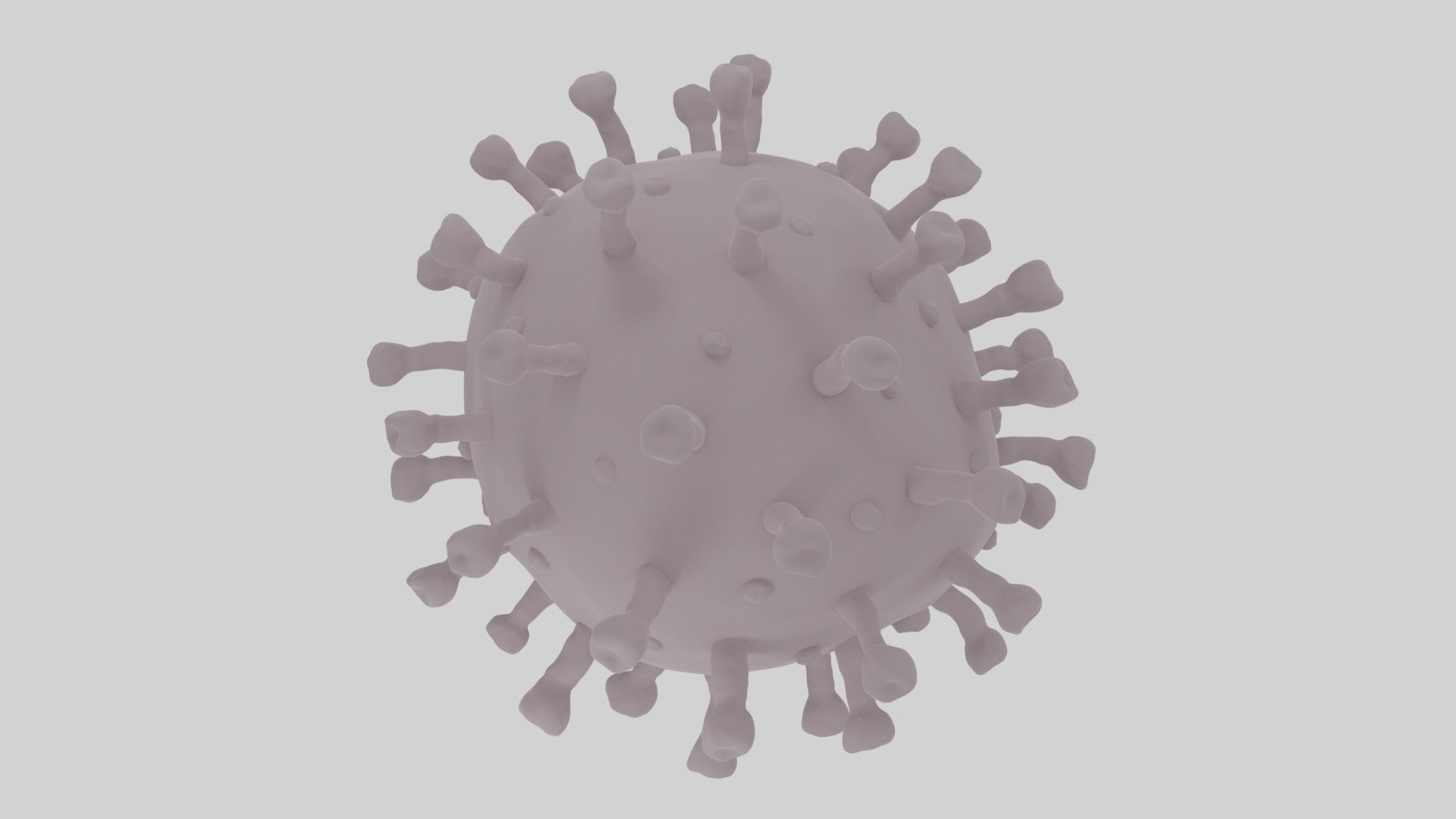 Realistic Corona Virus - Animated - Rigged - PBR Textures Low-poly 3D model_17
