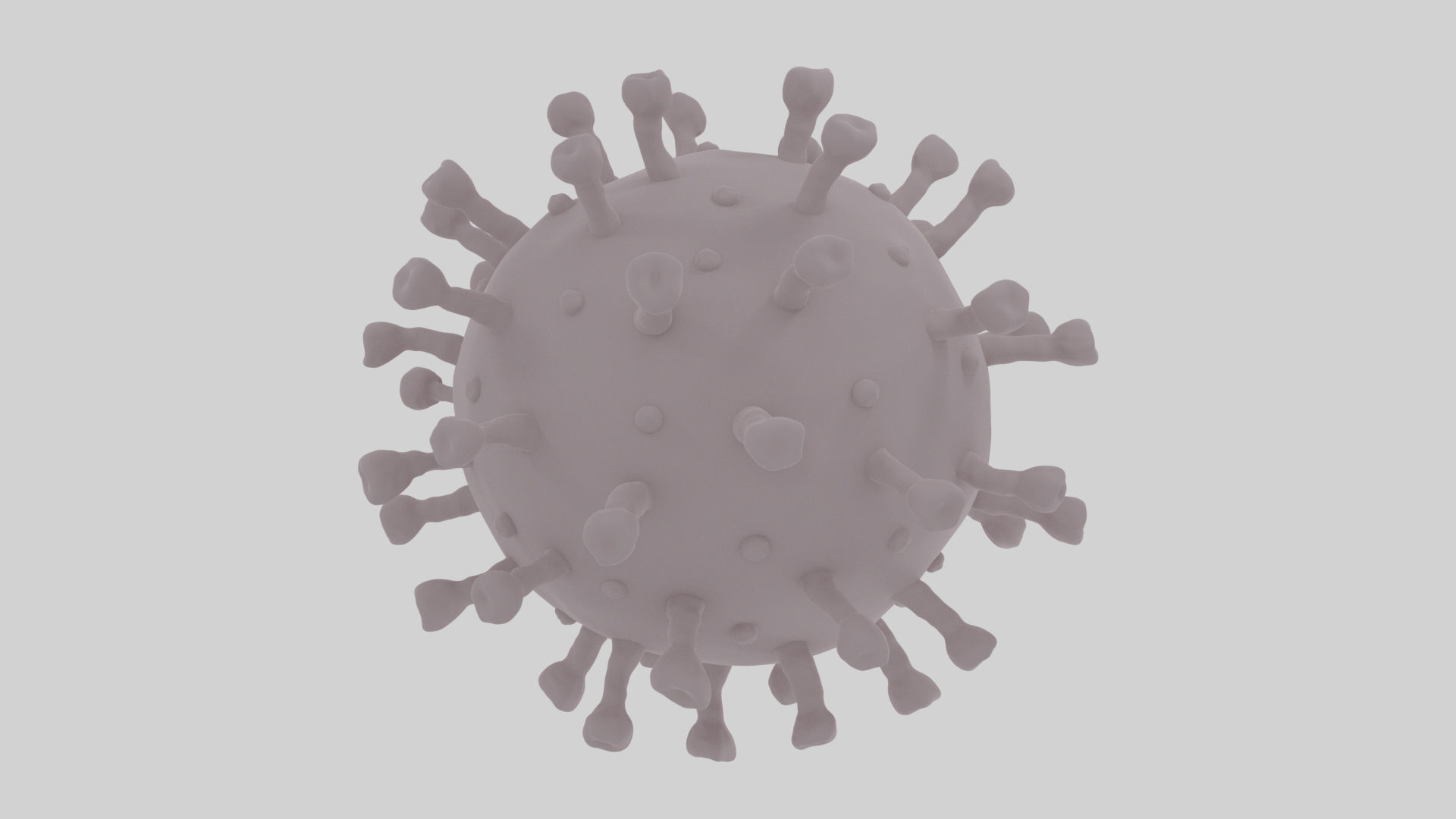 Realistic Corona Virus - Animated - Rigged - PBR Textures Low-poly 3D model_24