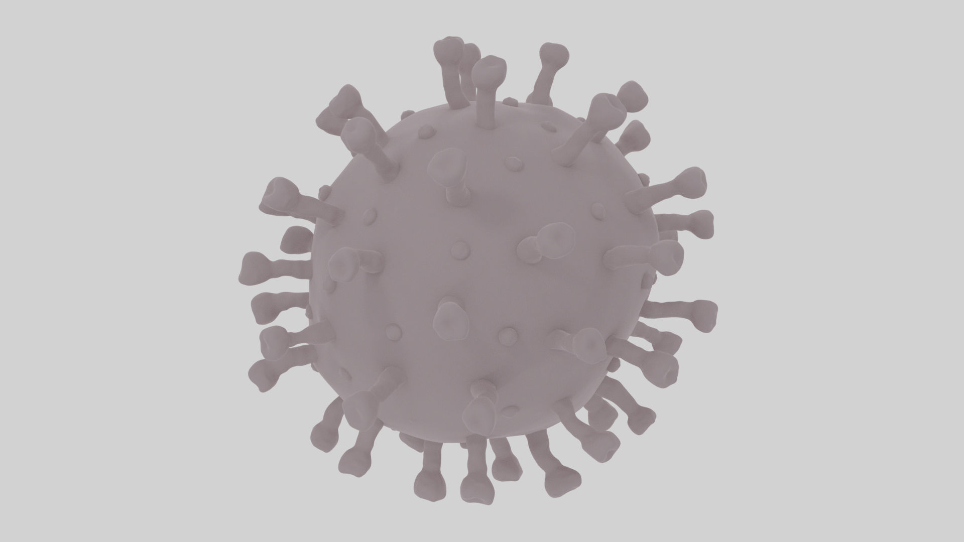 Realistic Corona Virus - Animated - Rigged - PBR Textures Low-poly 3D model_14