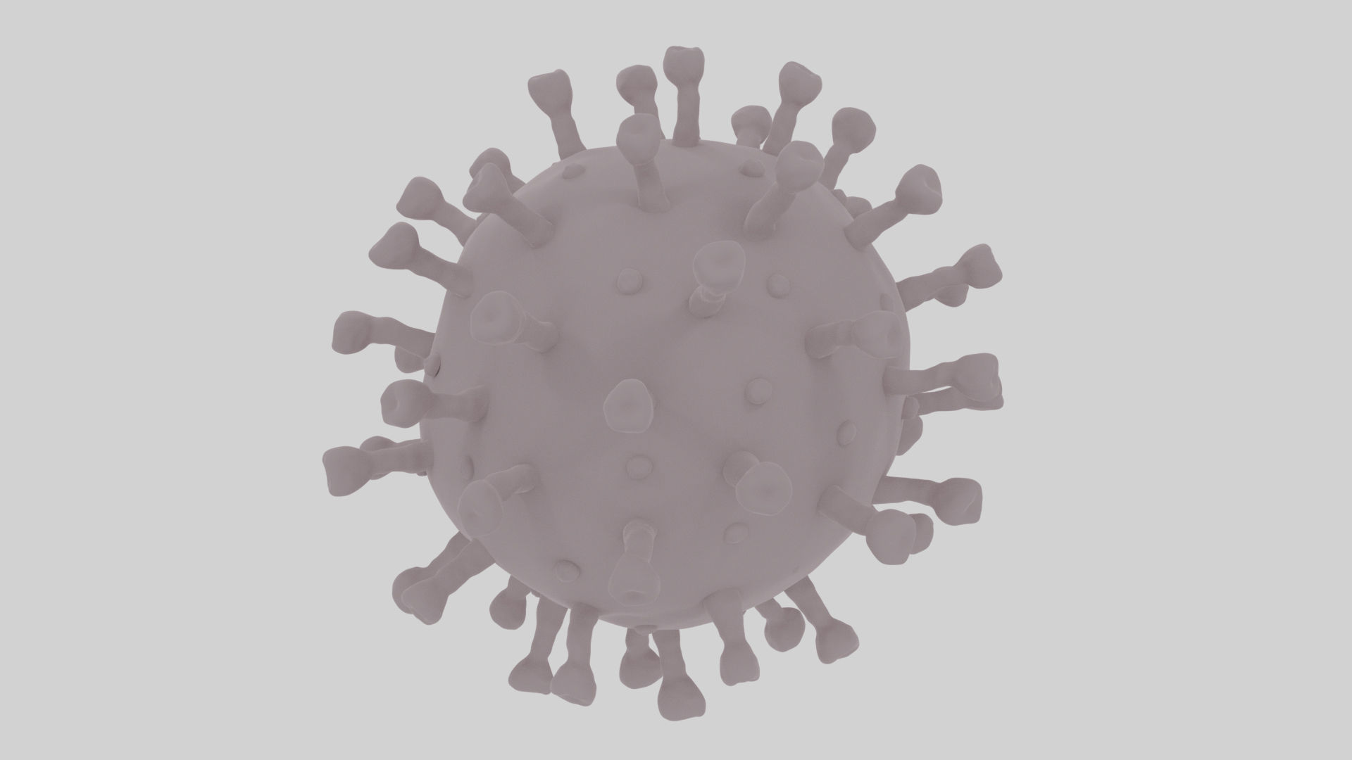 Realistic Corona Virus - Animated - Rigged - PBR Textures Low-poly 3D model_13