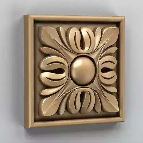 Square rosette 003 3D model