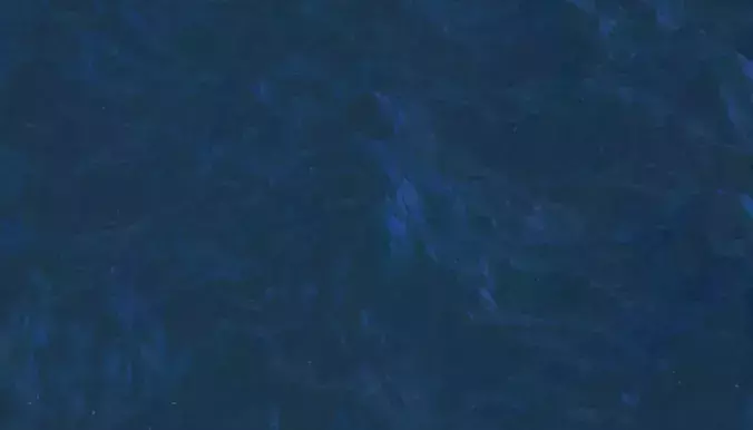 The rough sea at night