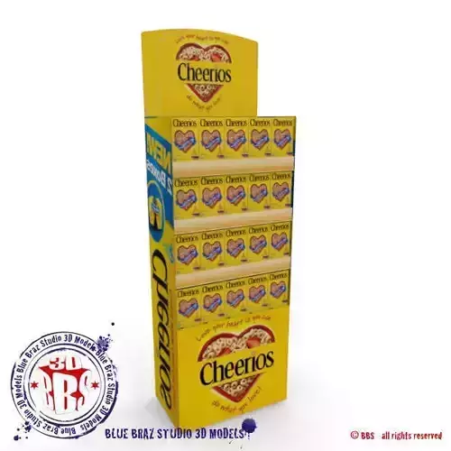 Display for cereals 3D model