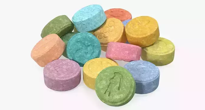 Bunch of Ecstasy Pills 3D model
