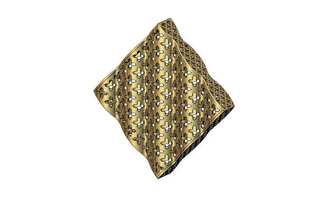 Moucharabieh box pendant 3D print model